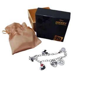 Disney Mickey & Minnie charm bracelet to celebrate 90 years NIB